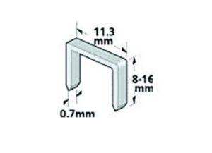 Agrafes plates 11,3 x 8mm boîte de 1000 pour N688