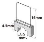 Agrafes plates 8mm boîte de 200 pour JY-667