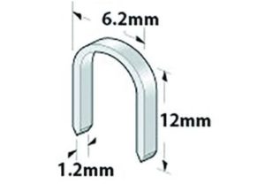 Agrafes rondes 6,2 x 12mm boîte de 500 pour JY-610