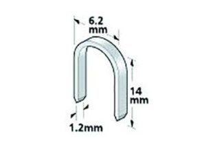 Agrafes rondes 6,2 x 14mm boîte de 1000 pour N688