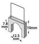 Agrafes plates 12,5mm boîte de 200 pour JY-669