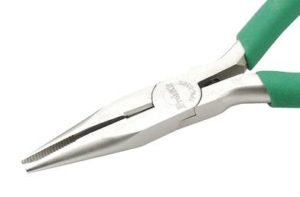 Pince à bec demi-rond droit