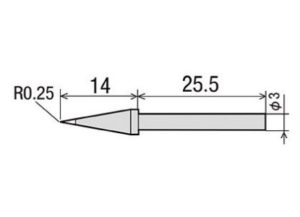 Panne conique diamètre 0.5mm pour CS-21