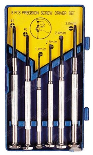Jeu de 6 tournevis d'horloger