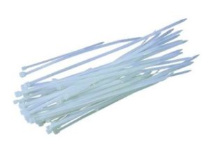 100 colliers blancs 4,8 x 200mm