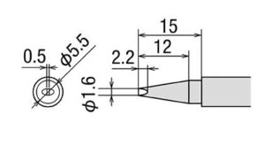 Panne tournevis largeur 1,6mm pour SVS500AS - PX-201 - PX-338