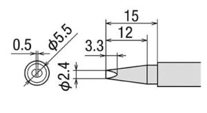 Panne tournevis largeur 2,4mm pour SVS500AS - PX-201 - PX-338