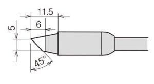 Panne biseautée Ø 5mm pour RX852AS - RX822AS
