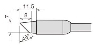 Panne biseautée Ø 7mm pour RX852AS - RX822AS