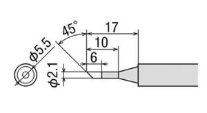 Panne biseautée 2,1mm pour TQ77 - TQ95