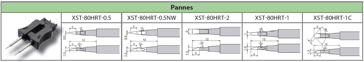 Pince pour soudage / dessoudage XST-80G pour station RX – Image 2