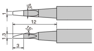 Panne 1mm pour Pince CMS