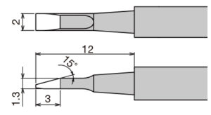 Panne 2mm pour Pince CMS