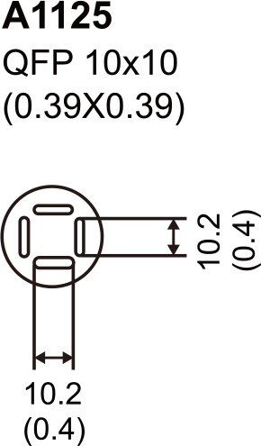 Buse QFP 10 x 10 pour SR-073