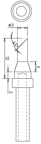 Panne biseautée pour TS2200 & 376D